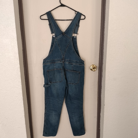 Free People Button Fly Denim Overalls Womens Size 25 - Picture 3 of 4